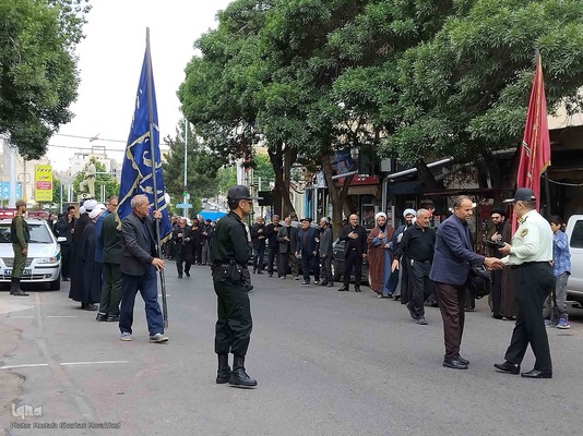 مراسم عزاداری خیابانی به مناسبت سالگرد ارتحال حضرت امام خمینی(ره) در اهر

