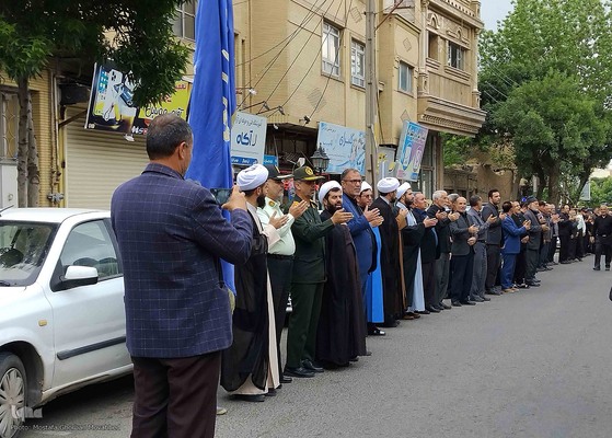 مراسم عزاداری خیابانی به مناسبت سالگرد ارتحال حضرت امام خمینی(ره) در اهر
