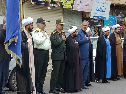 مراسم عزاداری خیابانی به مناسبت سالگرد ارتحال حضرت امام خمینی(ره) در اهر
