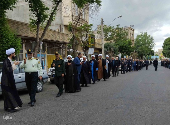 مراسم عزاداری خیابانی به مناسبت سالگرد ارتحال حضرت امام خمینی(ره) در اهر
