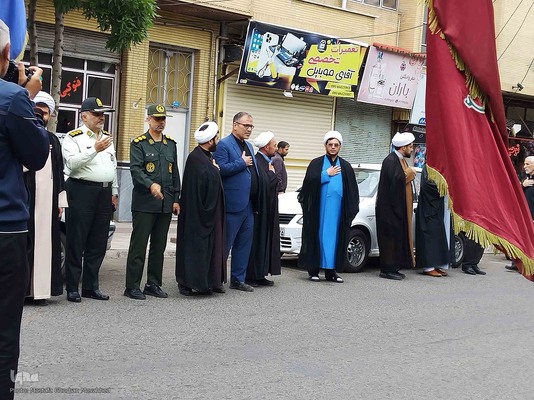 مراسم عزاداری خیابانی به مناسبت سالگرد ارتحال حضرت امام خمینی(ره) در اهر
