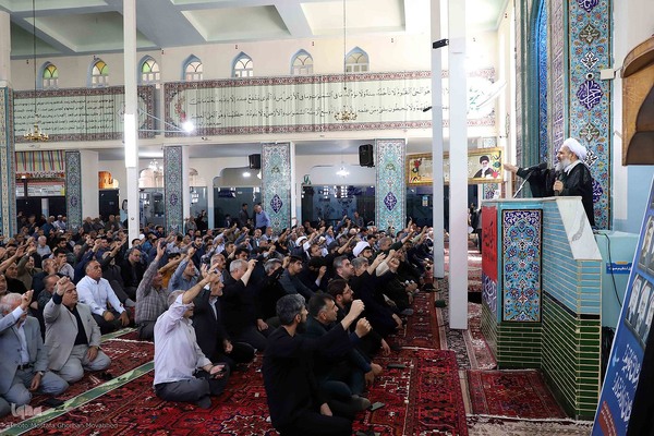 حضور پرشور مردم شهرستان اهر در راهپیمایی جمعه خشم و نصر 