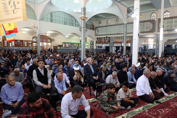 حضور پرشور مردم شهرستان اهر در راهپیمایی جمعه خشم و نصر 
