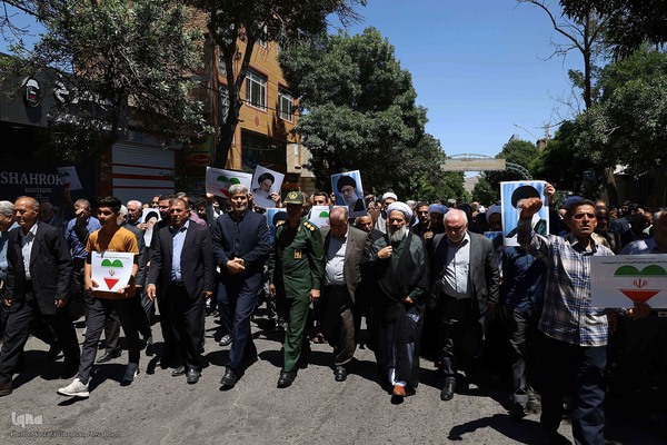 گزارش تصویری: حضور پرشور مردم شهرستان اهر در راهپیمایی جمعه خشم و نصر