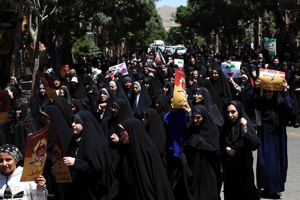 گزارش تصویری: حضور پرشور مردم شهرستان اهر در راهپیمایی جمعه خشم و نصر