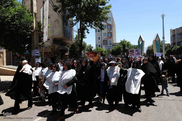 گزارش تصویری: حضور پرشور مردم شهرستان اهر در راهپیمایی جمعه خشم و نصر