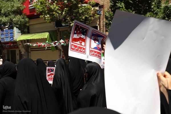 گزارش تصویری: حضور پرشور مردم شهرستان اهر در راهپیمایی جمعه خشم و نصرر