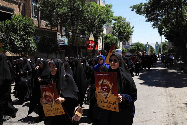 گزارش تصویری: حضور پرشور مردم شهرستان اهر در راهپیمایی جمعه خشم و نصر