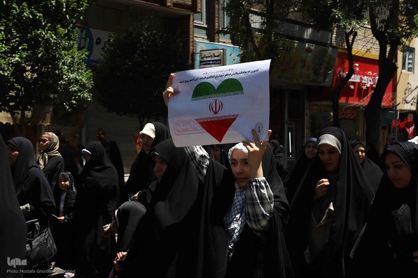 گزارش تصویری: حضور پرشور مردم شهرستان اهر در راهپیمایی جمعه خشم و نصر