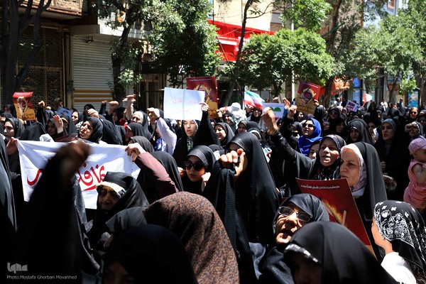 گزارش تصویری: حضور پرشور مردم شهرستان اهر در راهپیمایی جمعه خشم و نصر