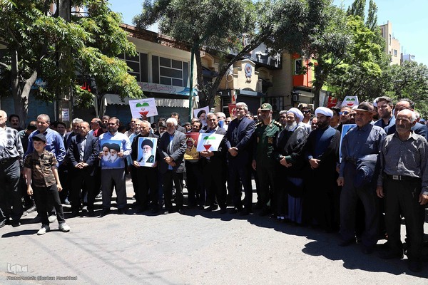 گزارش تصویری: حضور پرشور مردم شهرستان اهر در راهپیمایی جمعه خشم و نصر