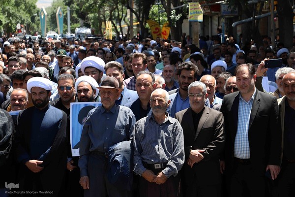 گزارش تصویری: حضور پرشور مردم شهرستان اهر در راهپیمایی جمعه خشم و نصر