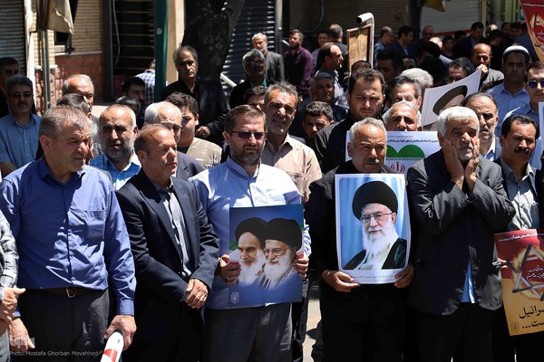 گزارش تصویری: حضور پرشور مردم شهرستان اهر در راهپیمایی جمعه خشم و نصر