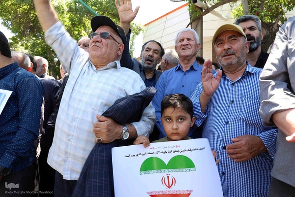 گزارش تصویری: حضور پرشور مردم شهرستان اهر در راهپیمایی جمعه خشم و نصر