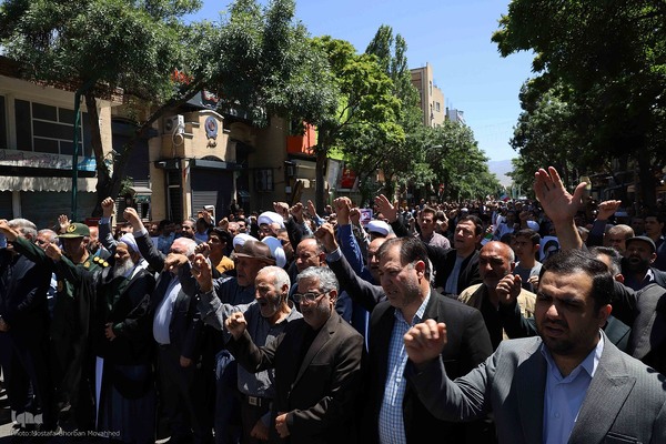 گزارش تصویری: حضور پرشور مردم شهرستان اهر در راهپیمایی جمعه خشم و نصر