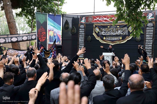 تجمع بزرگ عزاداران حسینی در شهرستان اهر