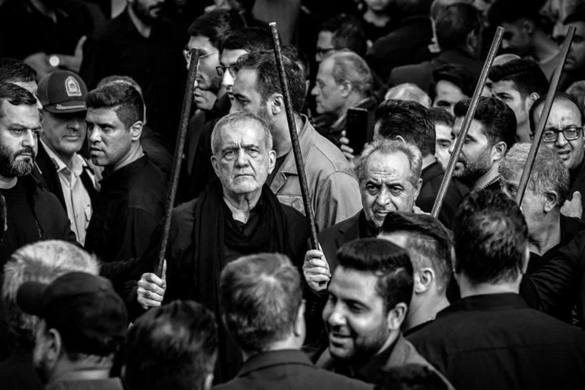 حضور رئیس جمهور در عزاداری تاسوعای حسینی در تبریز