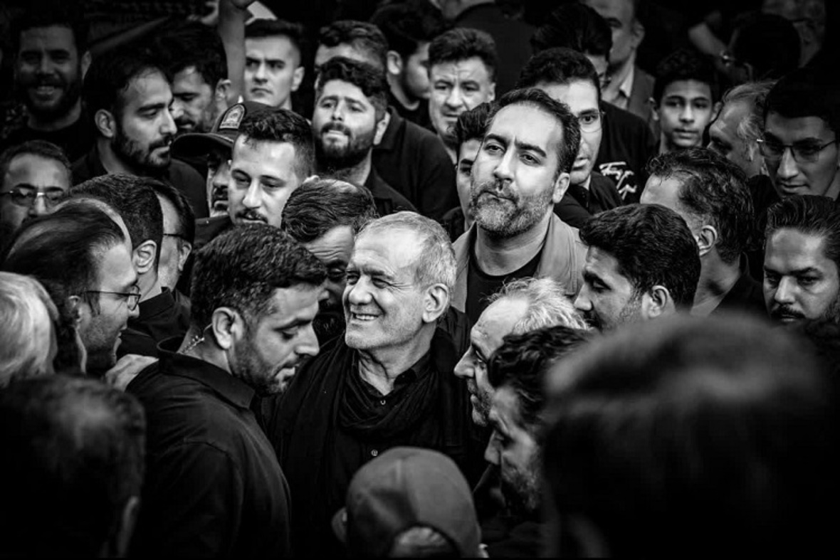 حضور رئیس جمهور در عزاداری تاسوعای حسینی در تبریز