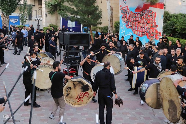 عژاداری تاسوعای حسینی با حضور رئیس جمهور در تبریز