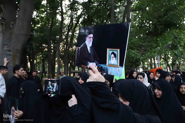 همایش زینبیون و کفن پوشان در محکومیت جنایات آمریکا و اسرائیل