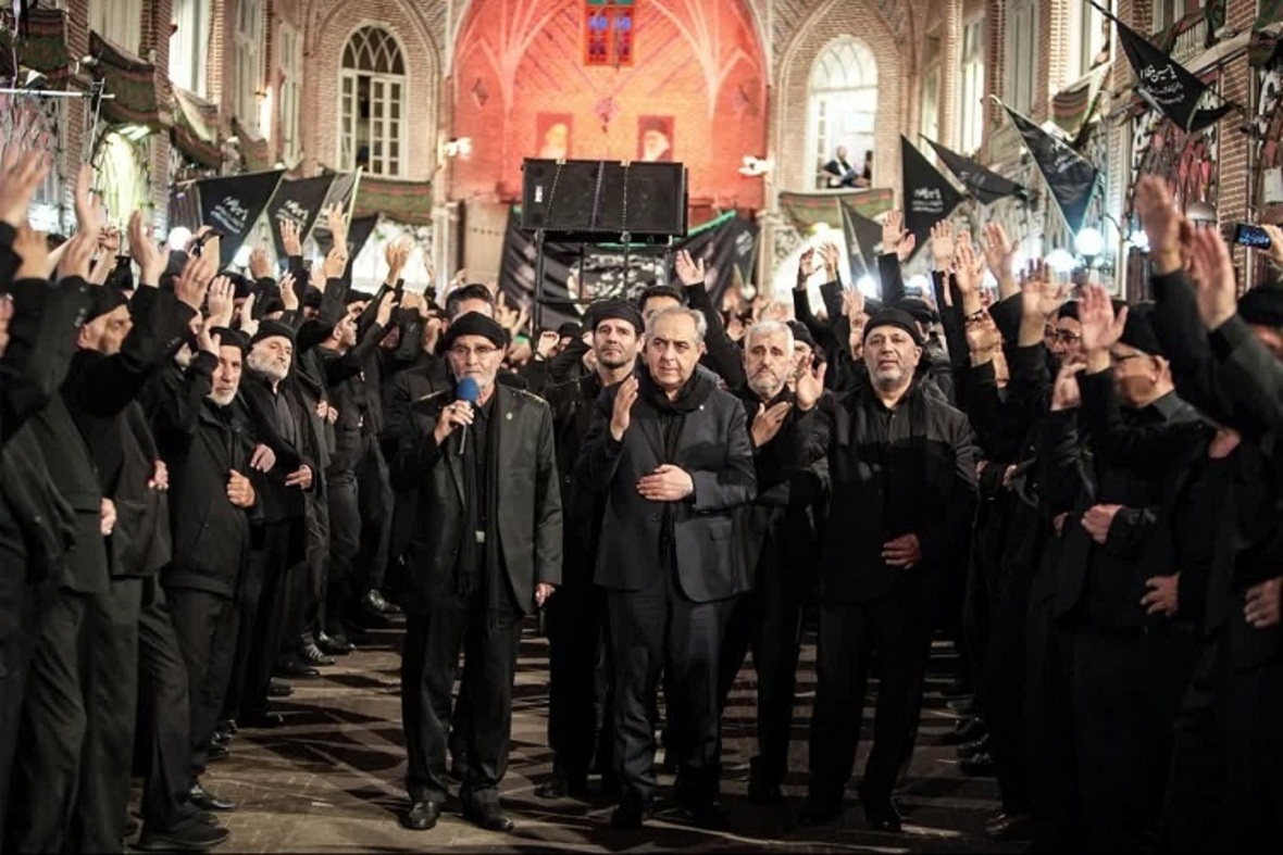 حضور استاندار آذربایجان شرقی در عزاداری بازار تبریز