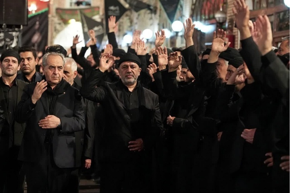 حضور استاندار آذربایجان شرقی در عزاداری بازار تبریز