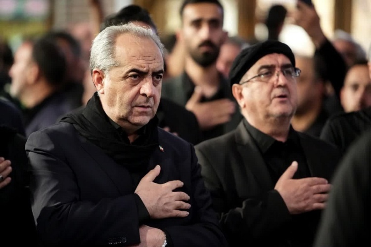 حضور استاندار آذربایجان شرقی در عزاداری بازار تبریز