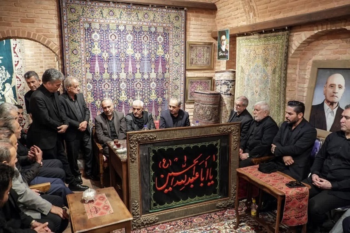 حضور استاندار آذربایجان شرقی در عزاداری بازار تبریز