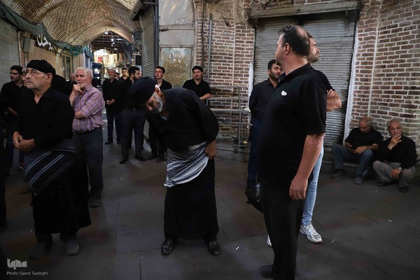 عزاداری اربعین حسینی در بزرگترین بازار مسقف جهان
