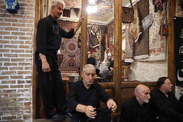 عزاداری اربعین حسینی در بزرگترین بازار مسقف جهان