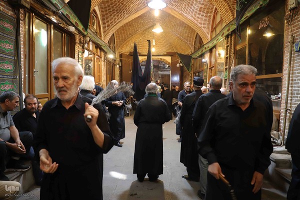 عزاداری اربعین حسینی در بزرگترین بازار مسقف جهان