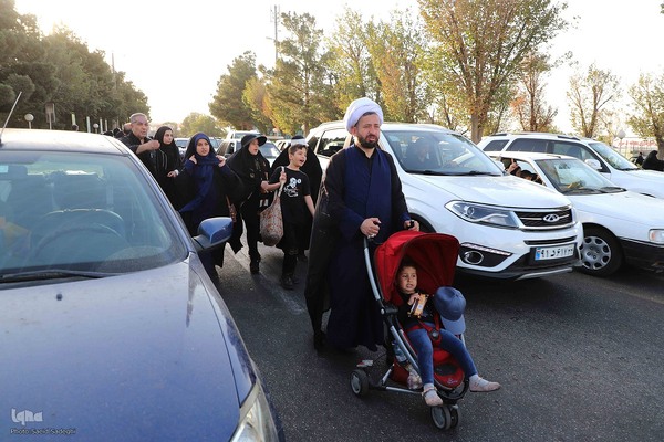 مراسم آیینی جاماندگان اربعین حسینی در تبریز