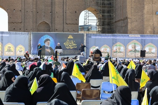 مراسم سالگرد شهادت سیدحسن نصرالله در تبریز