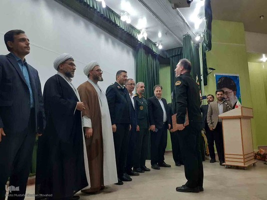 مراسم تکریم و معارفه فرمانده جدید انتظامی اهر