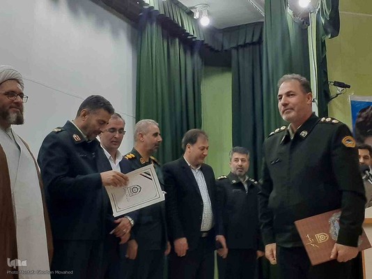 مراسم تکریم و معارفه فرمانده جدید انتظامی اهر