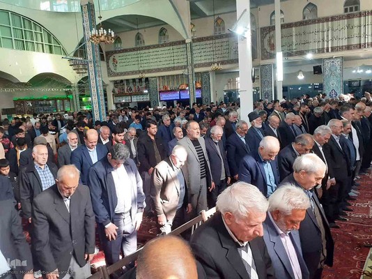 برپایی میز خدمت در مصلی نماز جمعه شهرستان اهر
