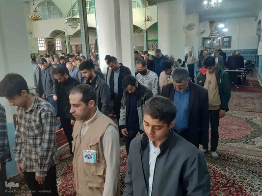 برپایی میز خدمت در مصلی نماز جمعه شهرستان اهر