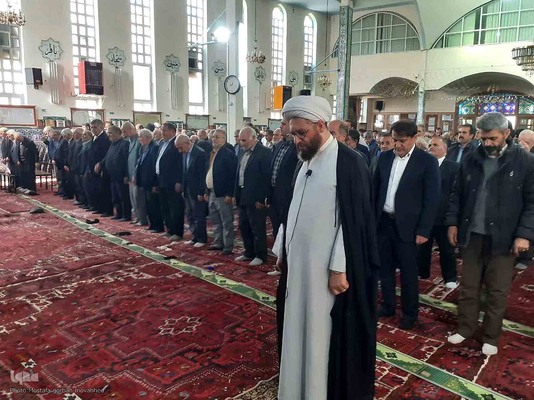 برپایی میز خدمت در مصلی نماز جمعه شهرستان اهر