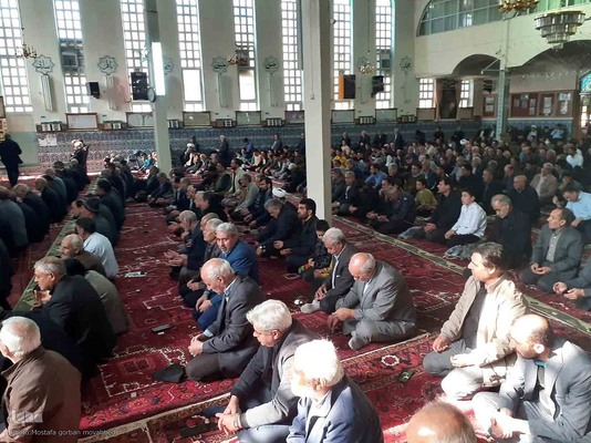 برپایی میز خدمت در مصلی نماز جمعه شهرستان اهر