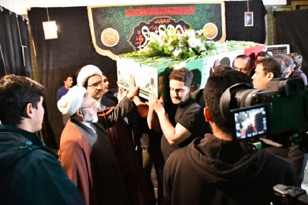 مراسم استقبال از پیکر مطهر شهید گمنام در دانشگاه تبریز