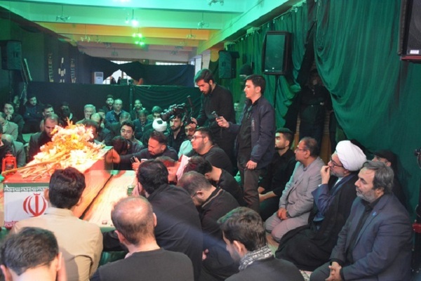 مراسم استقبال از پیکر مطهر شهید گمنام در دانشگاه تبریز