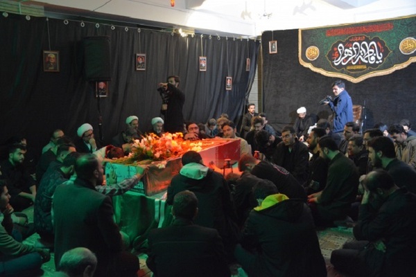 مراسم استقبال از پیکر مطهر شهید گمنام در دانشگاه تبریز