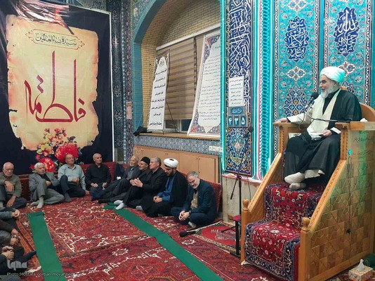 مراسم عزاداری شب شهادت حضرت فاطمه زهرا(س) در اهر