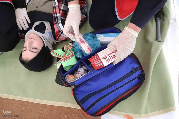 بیست و هفتمین مانور سراسری زلزله در هنرستان خدیجه کبری تبریز