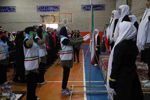 بیست و هفتمین مانور سراسری زلزله در هنرستان خدیجه کبری تبریز