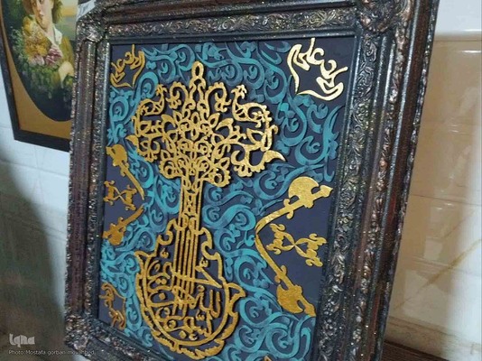 افتتاحیه نمایشگاه گروهی آثار هنرهای تجسمی "حلقه هنرمندان" در اهر