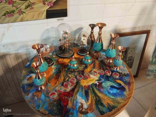 افتتاحیه نمایشگاه گروهی آثار هنرهای تجسمی "حلقه هنرمندان" در اهر