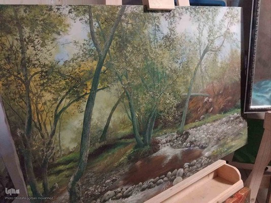 افتتاحیه نمایشگاه گروهی آثار هنرهای تجسمی "حلقه هنرمندان" در اهر