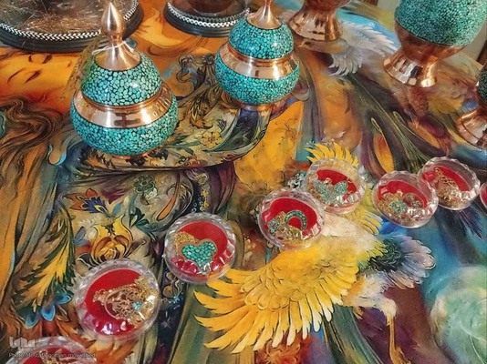 افتتاحیه نمایشگاه گروهی آثار هنرهای تجسمی "حلقه هنرمندان" در اهر