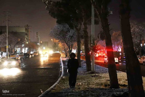 بارش برف در شهرستان اهر